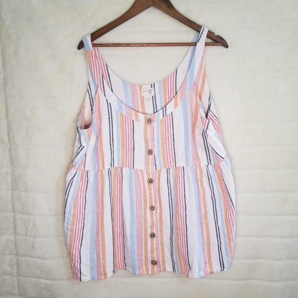 Terra & Sky Linen Tank